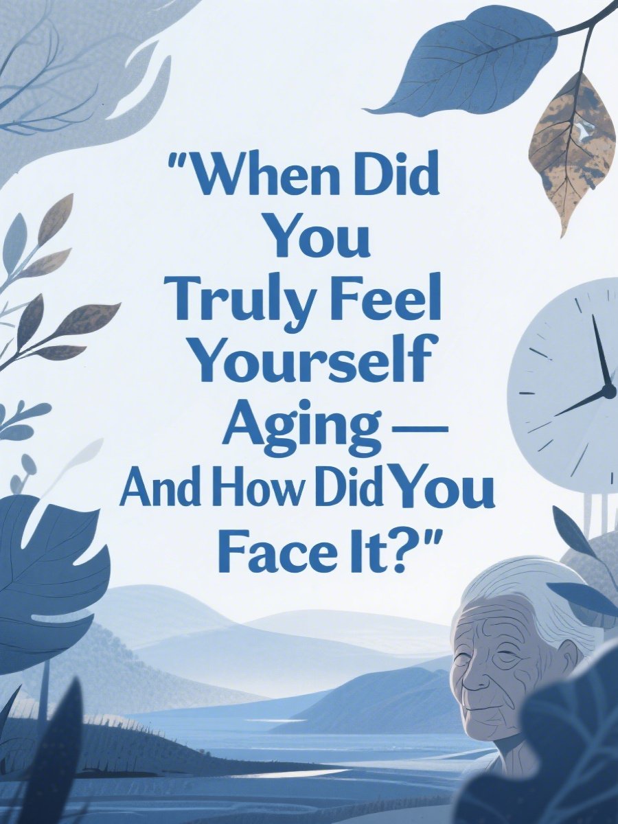 When Did You Truly Feel Yourself Aging — And How Did You Face It?