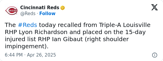 Bullpen Shakeup: Gibaut Down, Lyon Returns