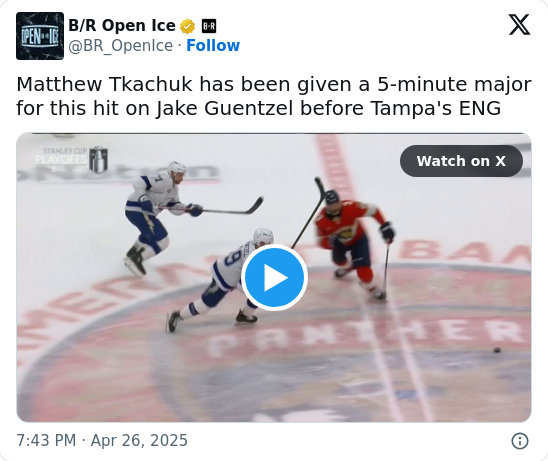 Tkachuk’s Ejection Ignites Battle of Florida