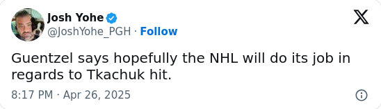 Did Tkachuk Cross the Line vs Bolts?