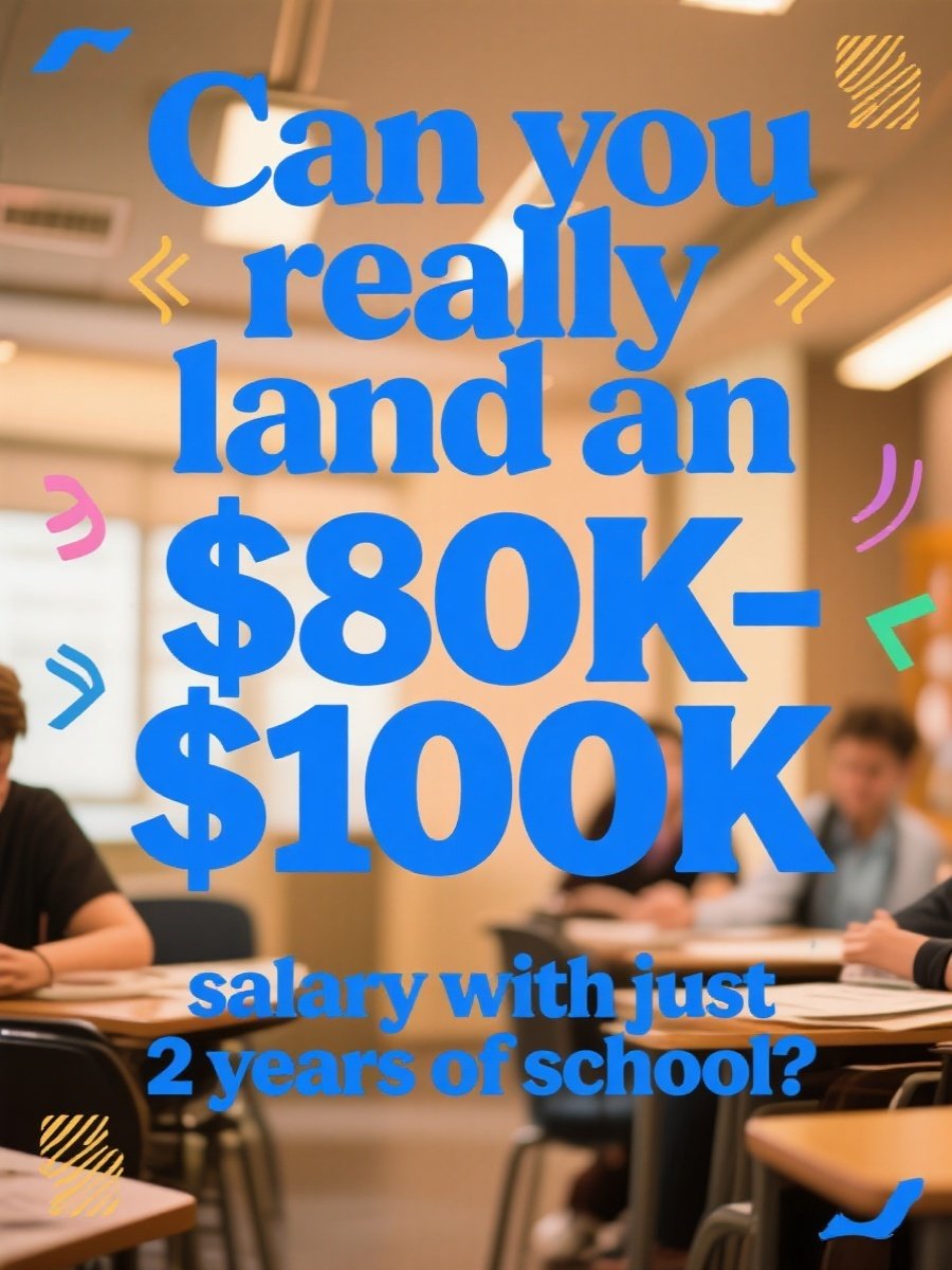 Can you really land an $80k–$100k salary with just 2 years of school?