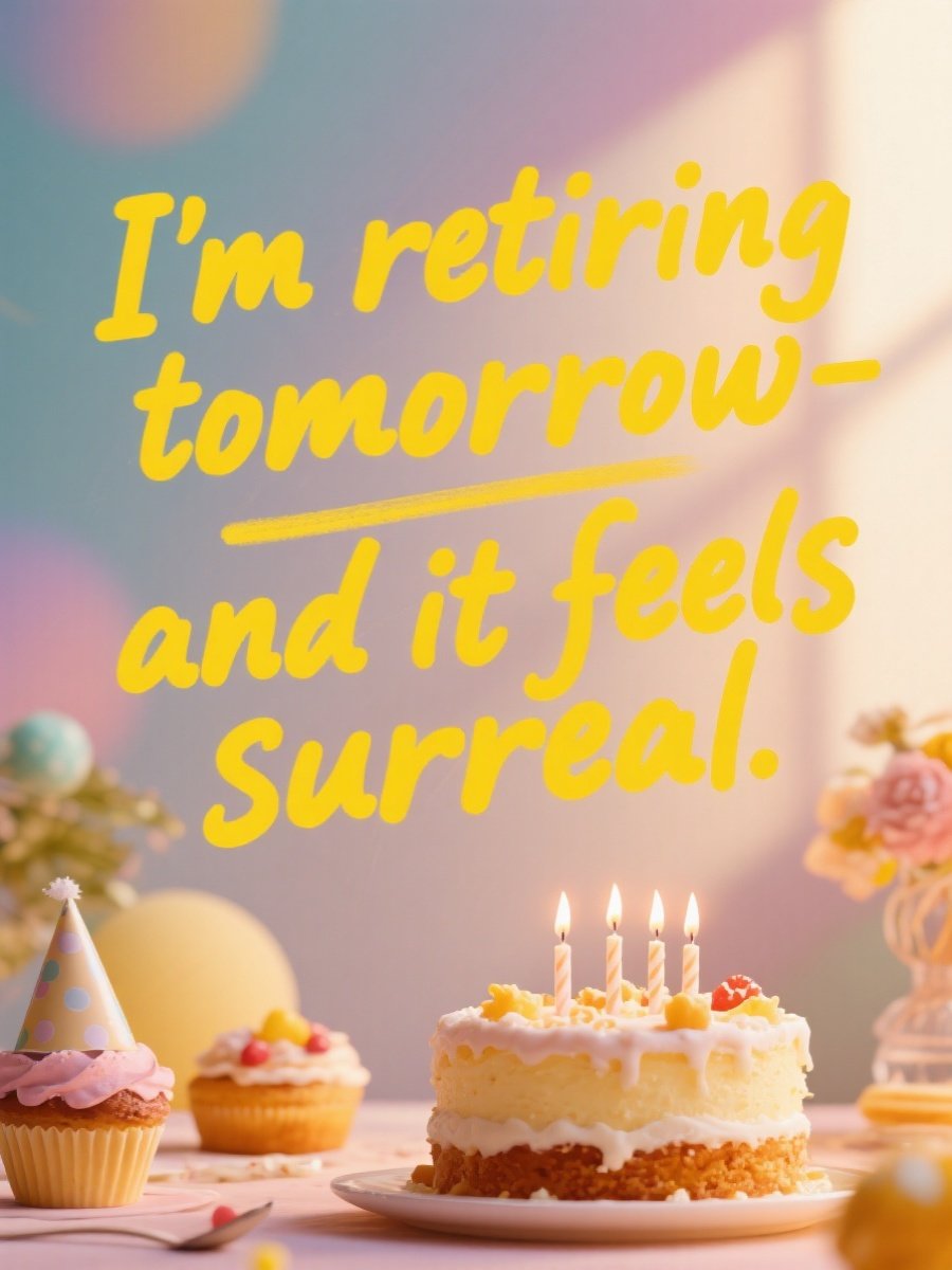 I'm retiring tomorrow — and it feels surreal