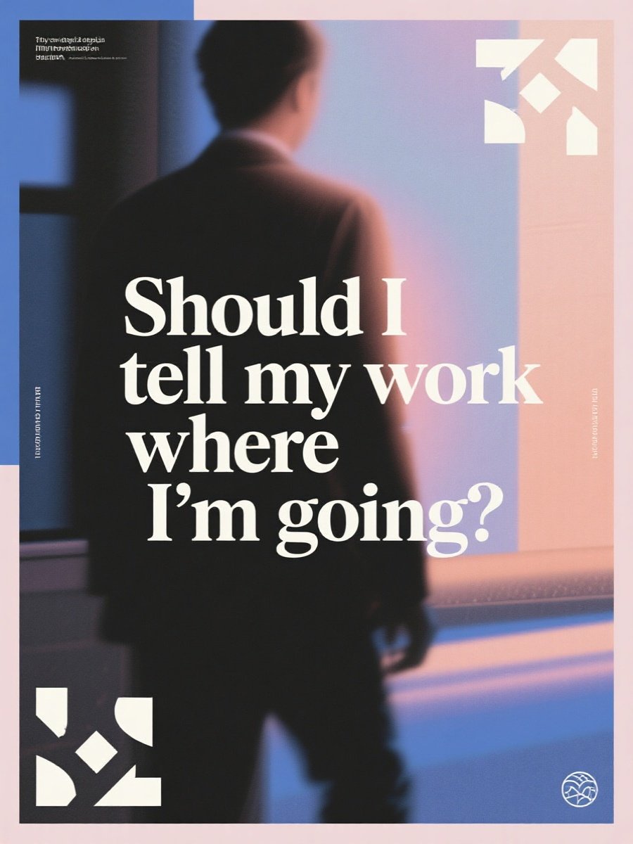 Should I tell my work where I'm going? 