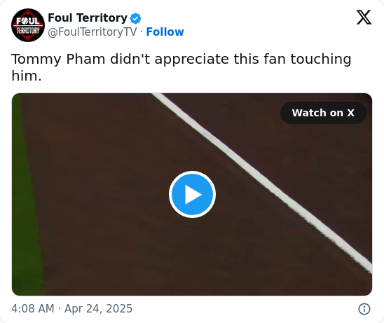 Tommy Pham Suspended After Fan Run-In