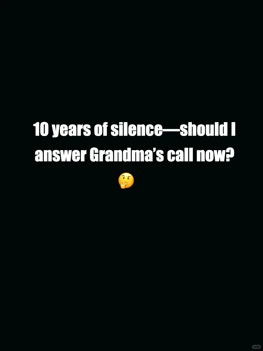 Grandma’s unexpected reach - justified to ignore?​