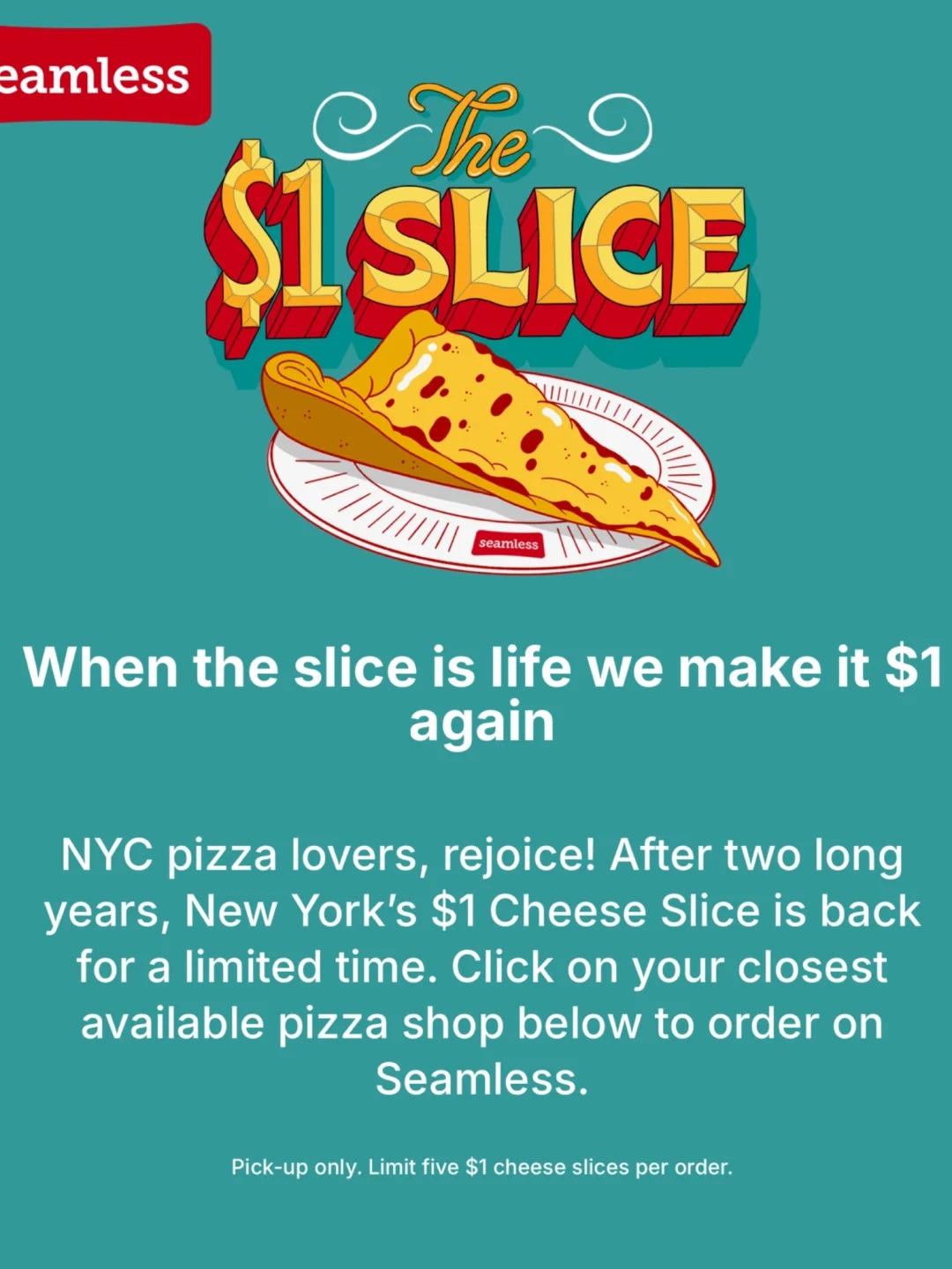 🍕Pizza for ONLY 1💲, Limited-time discount🍕!!!