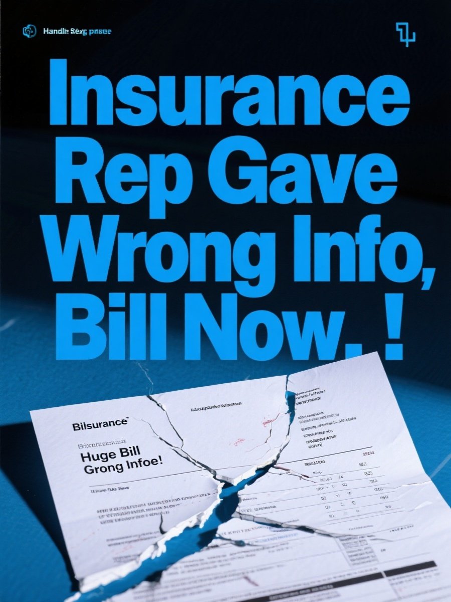 Insurance Rep Gave Wrong Info, Huge Bill Now