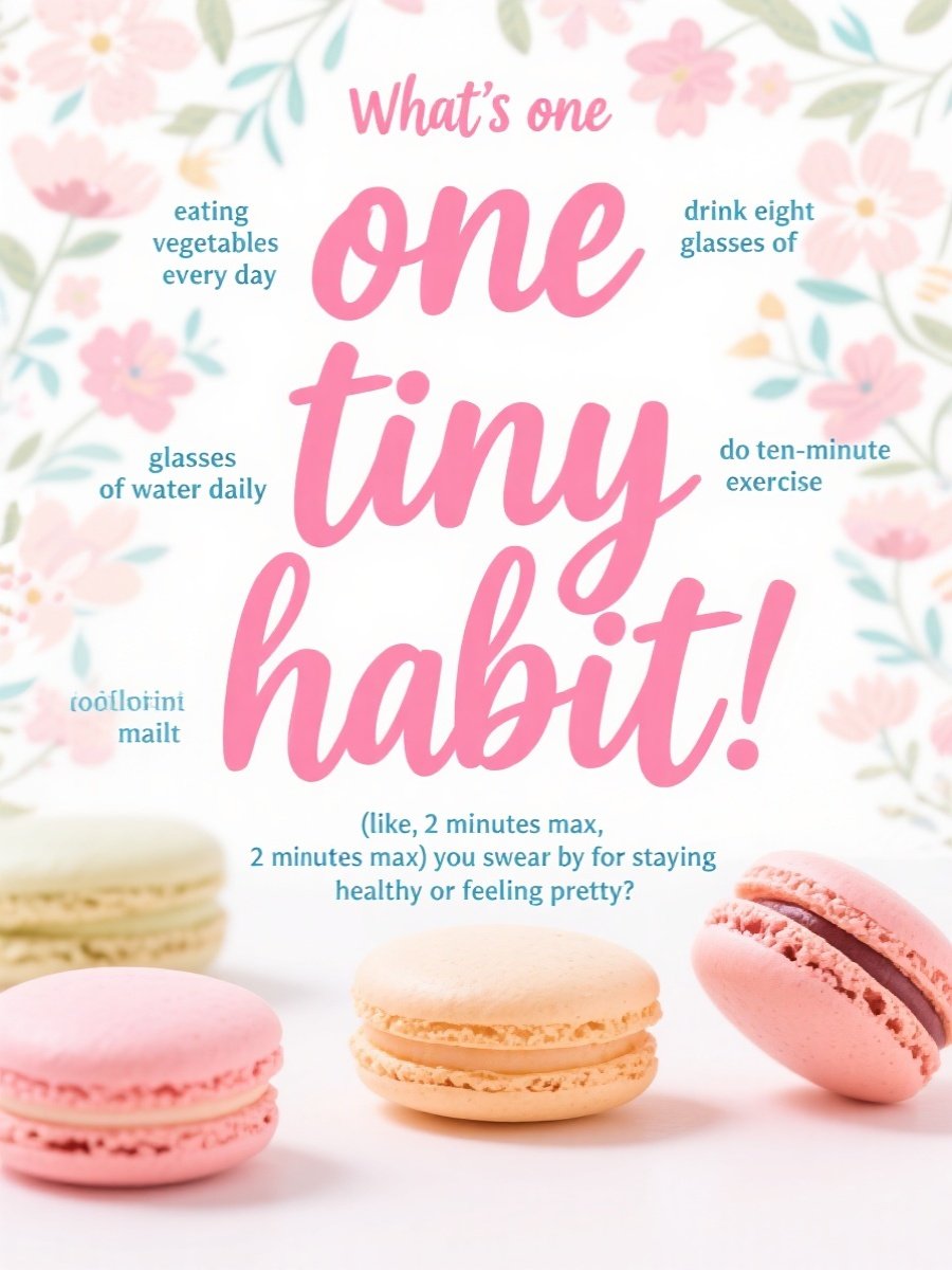 What’s one tiny habit (like, 2 minutes max) you swear by for staying healthy or feeling pretty?