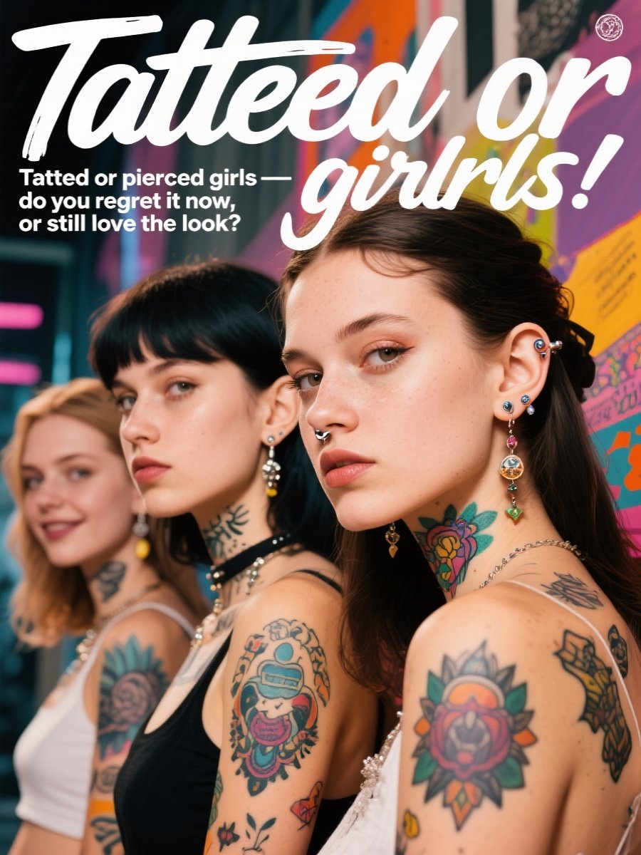 Tatted or pierced girls — do you regret it now, or still love the look?