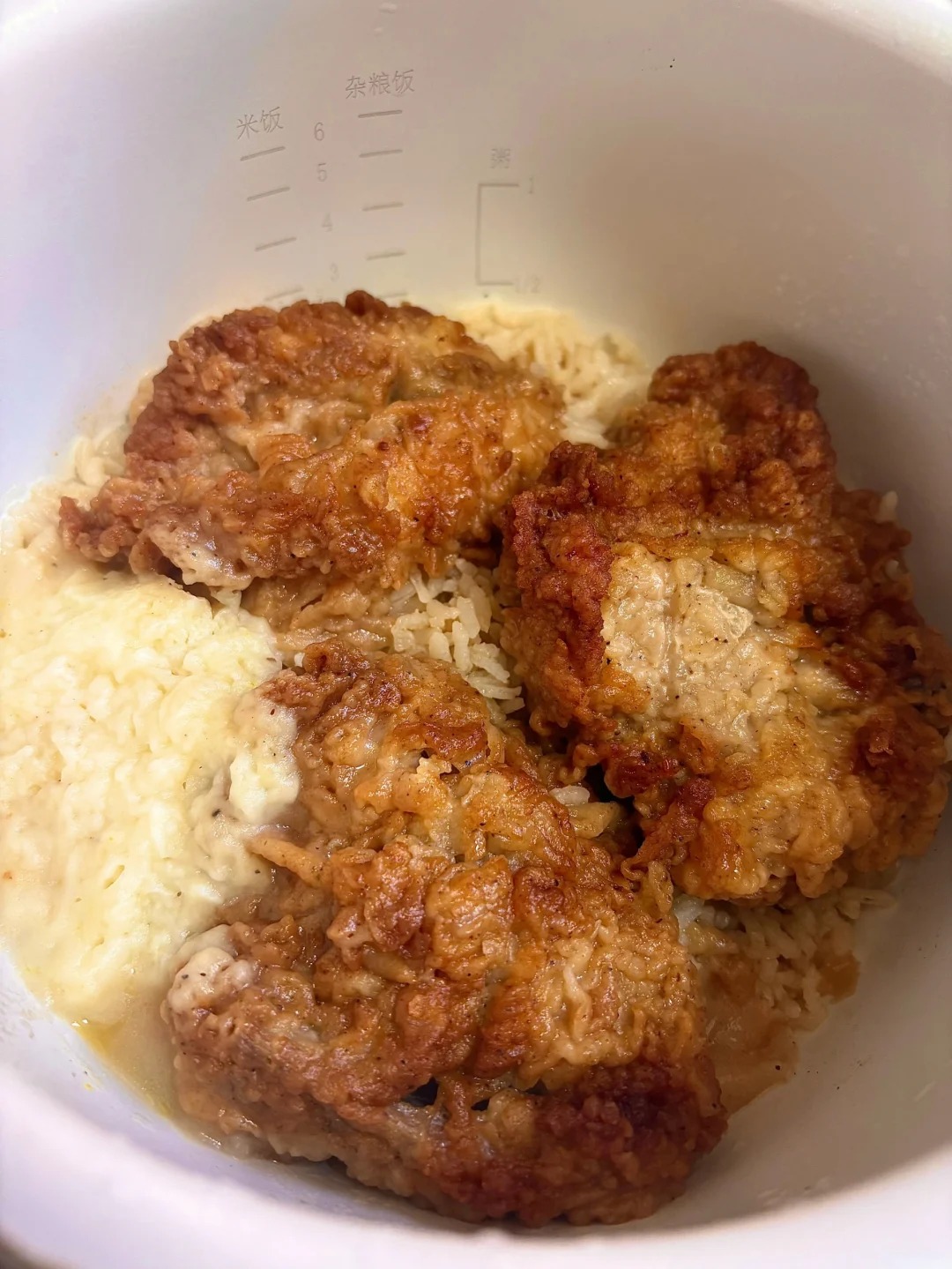 Leftover fried chicken transformation 