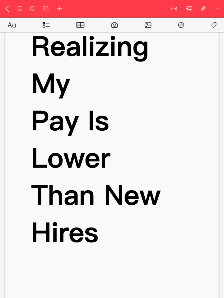 Realizing My Pay Is Lower Than New Hires