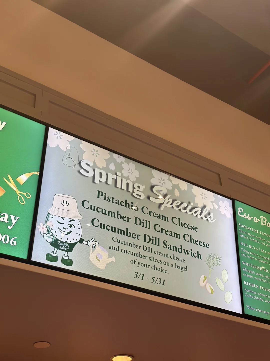 Spring Special: Refreshing Cucumber & Cream Cheese BAGEL🥯