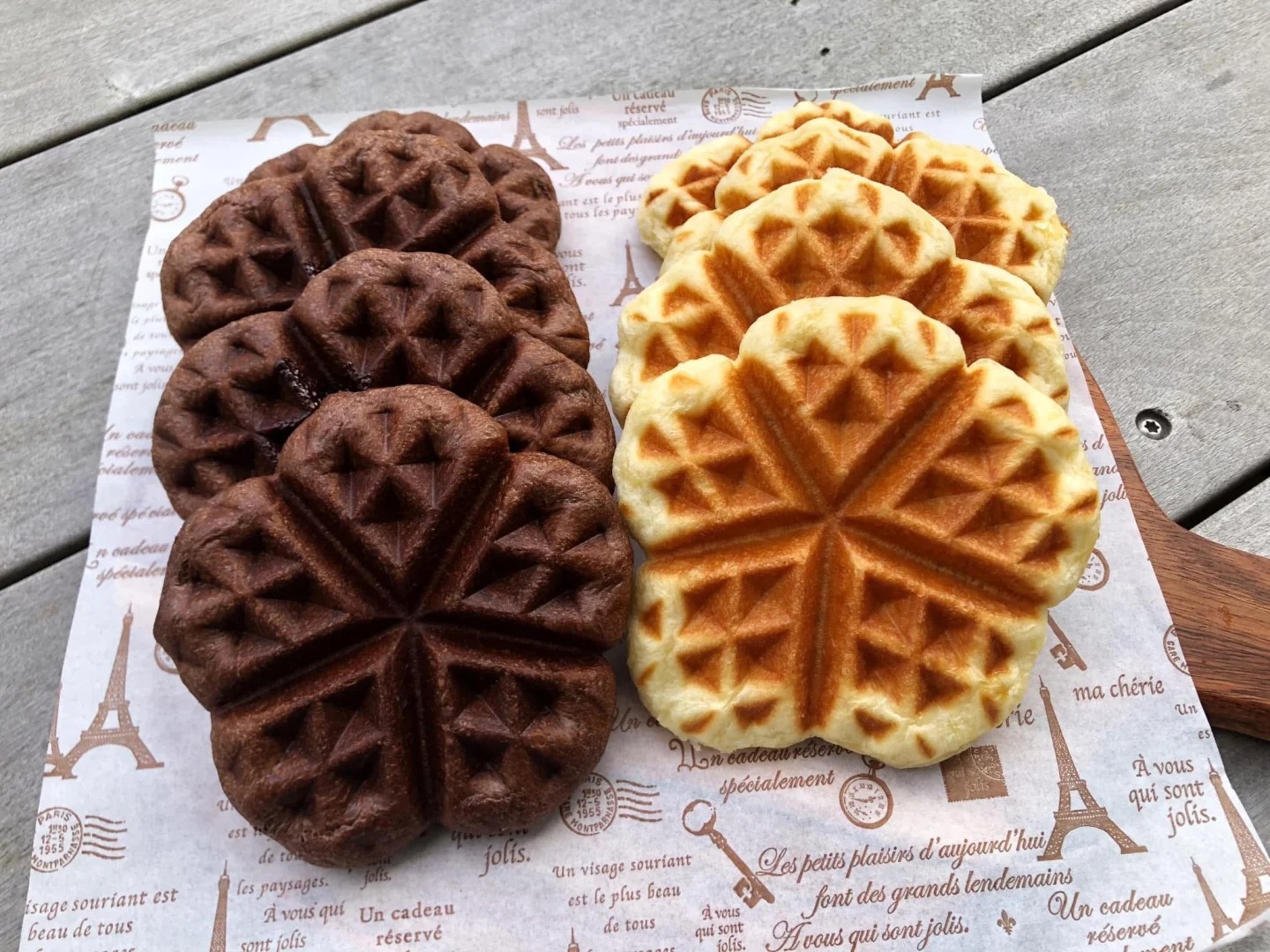 My cutie flower waffles for kids