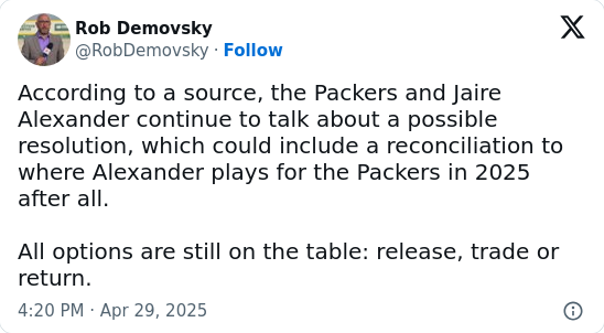 Jaire Alexander: Will He Stay in Green Bay?