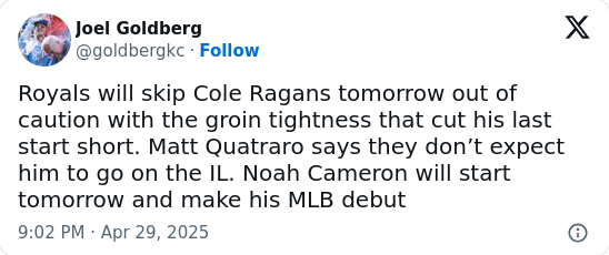 Noah Cameron Set for MLB Debut vs Rays!
