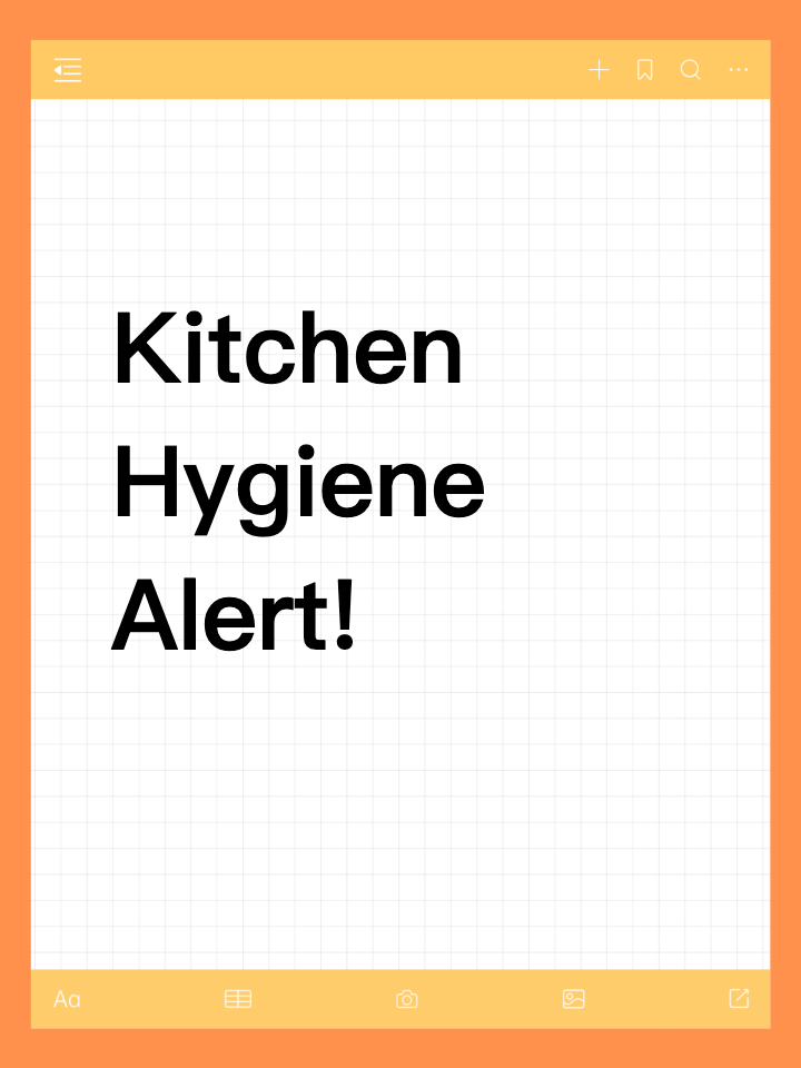 Kitchen Hygiene Alert!