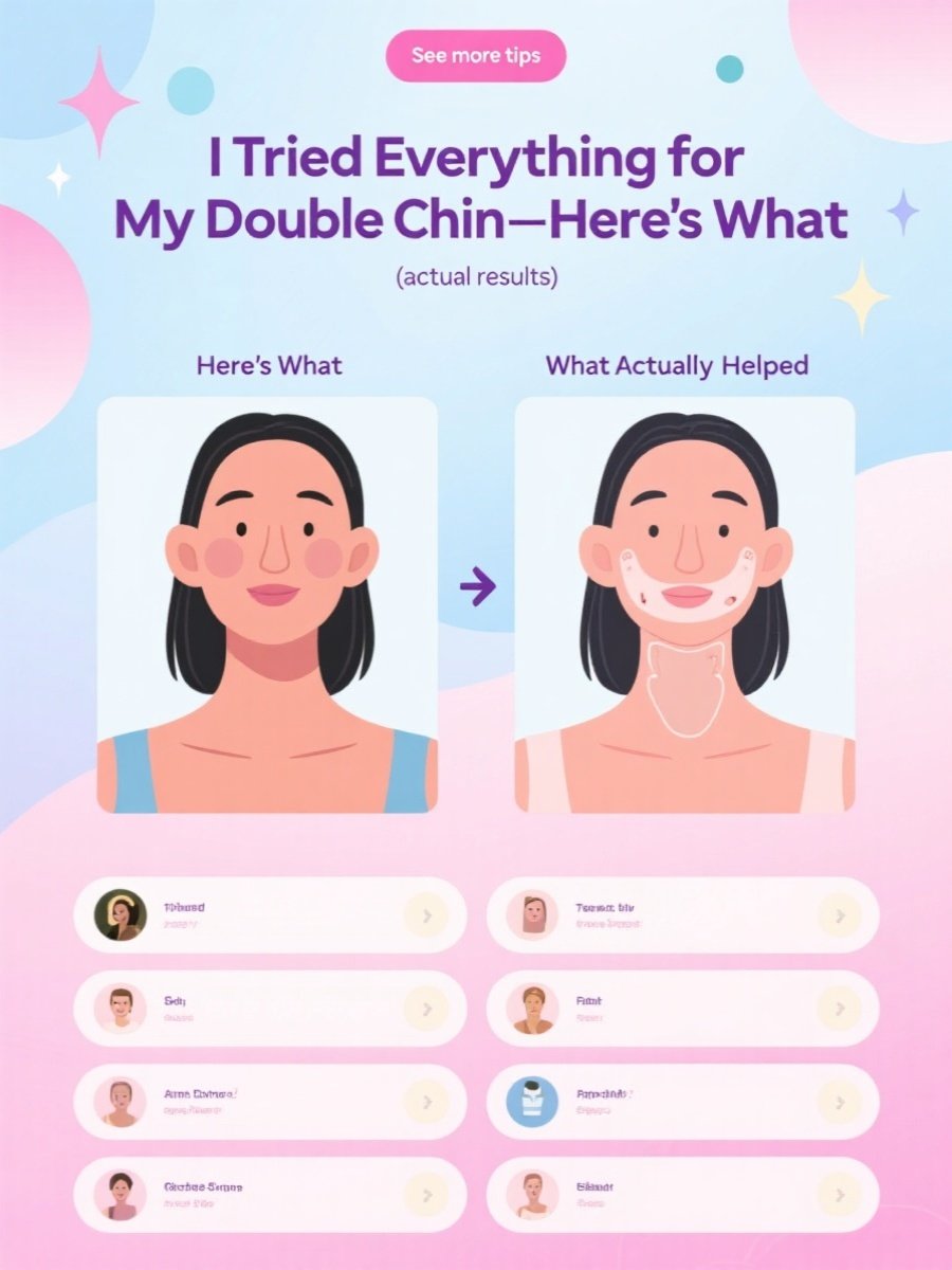 I Tried Everything for My Double Chin—Here’s What Actually Helped
