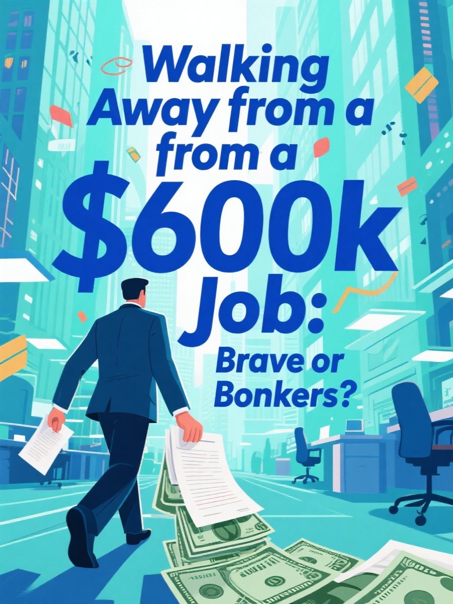 Walking Away from a $600k Job: Brave or Bonkers?