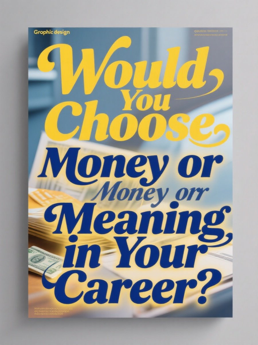 Would You Choose Money or Meaning in Your Career?