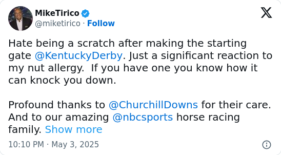 Tirico’s Sudden Derby Exit: Allergy Scare