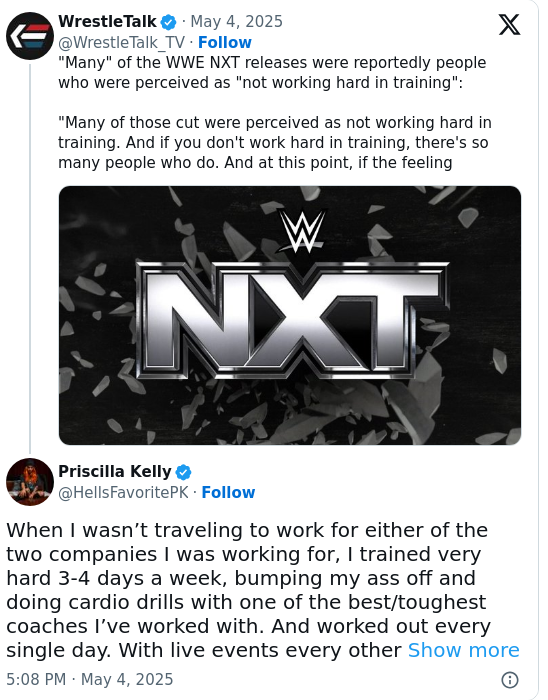 Cora Jade Calls Out NXT Body Shaming