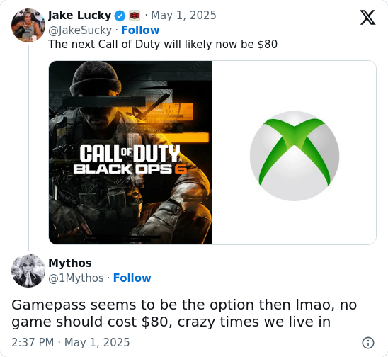 Is $80 Too Much for Call of Duty?