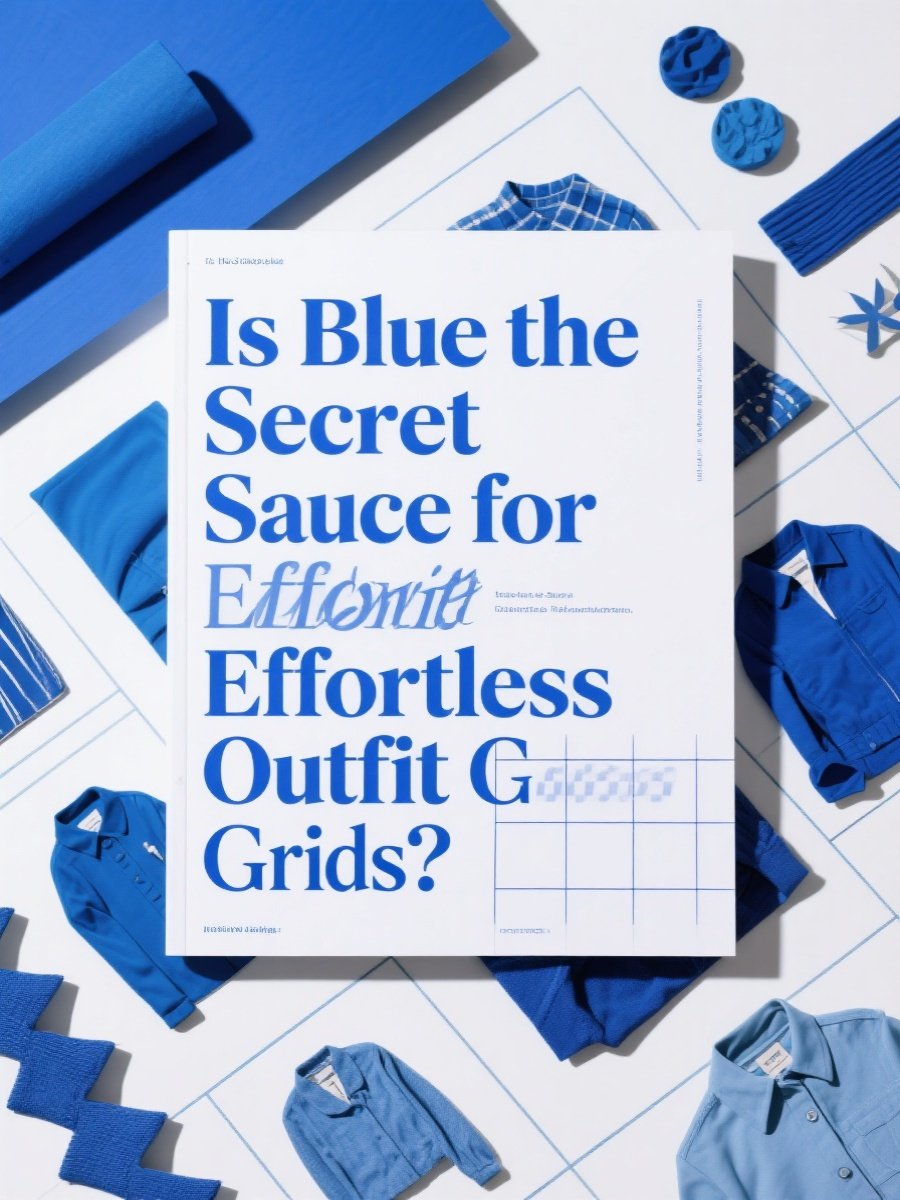 Is Blue the Secret Sauce for Effortless Outfit Grids?