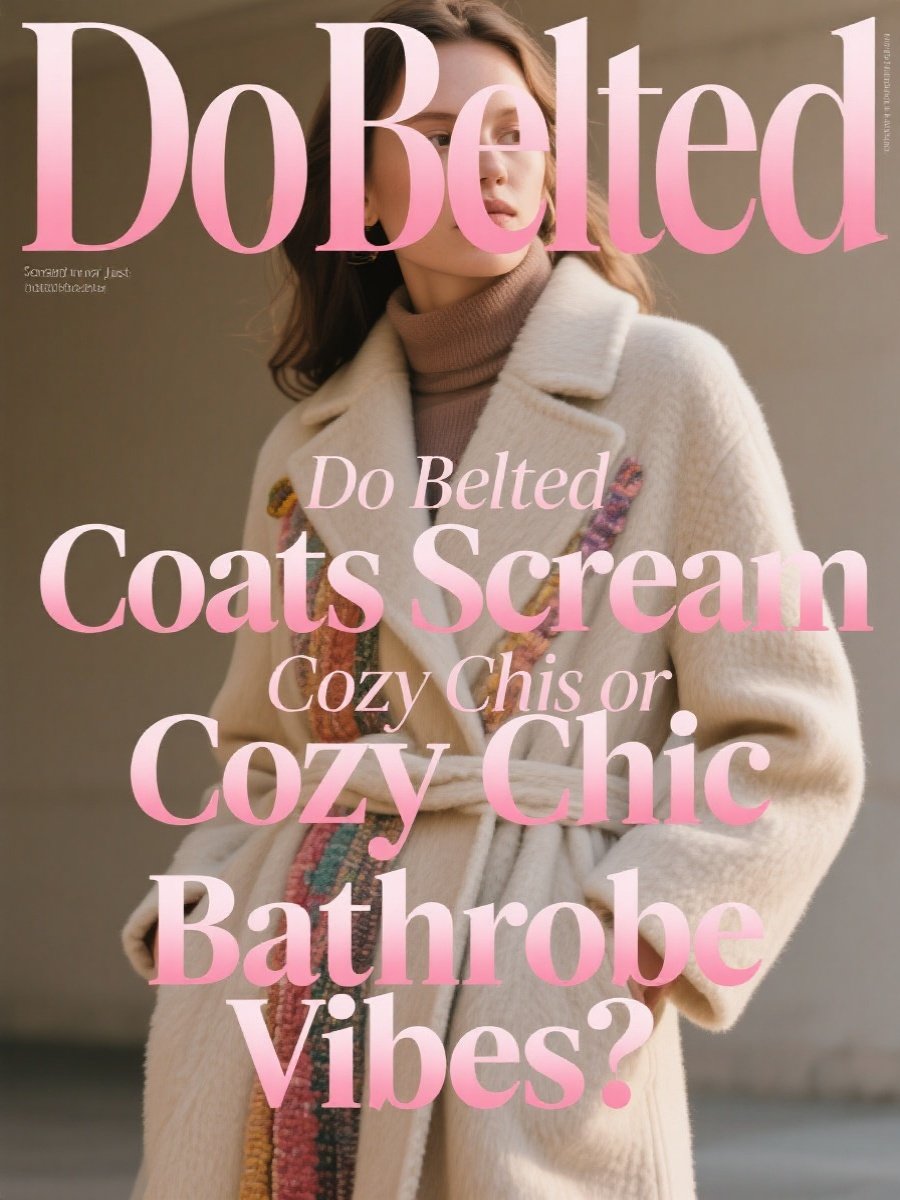 Do Belted Coats Scream Cozy Chic or Just Bathrobe Vibes?
