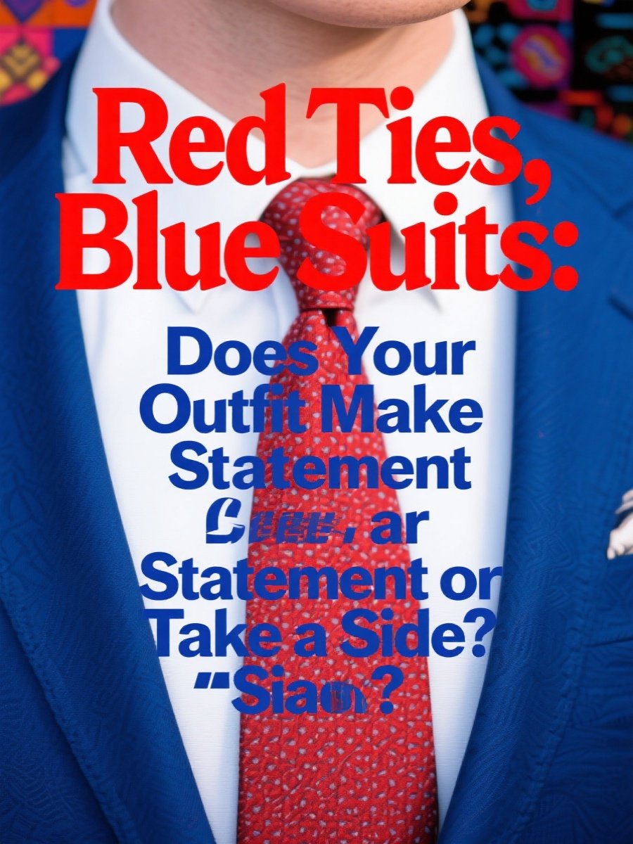 Red Ties, Blue Suits: Does Your Outfit Make a Statement or Take a Side?
