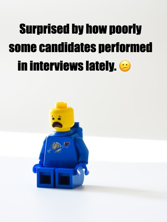 Disappointing Candidate Performances in Recent Interviews​