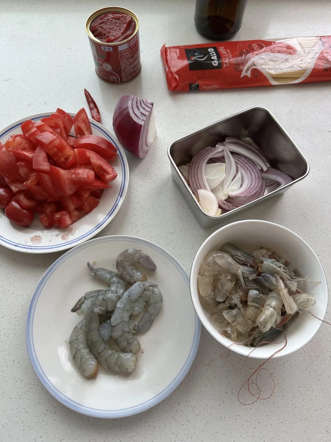 Recipe for Rich Tomato Seafood Pasta🍝