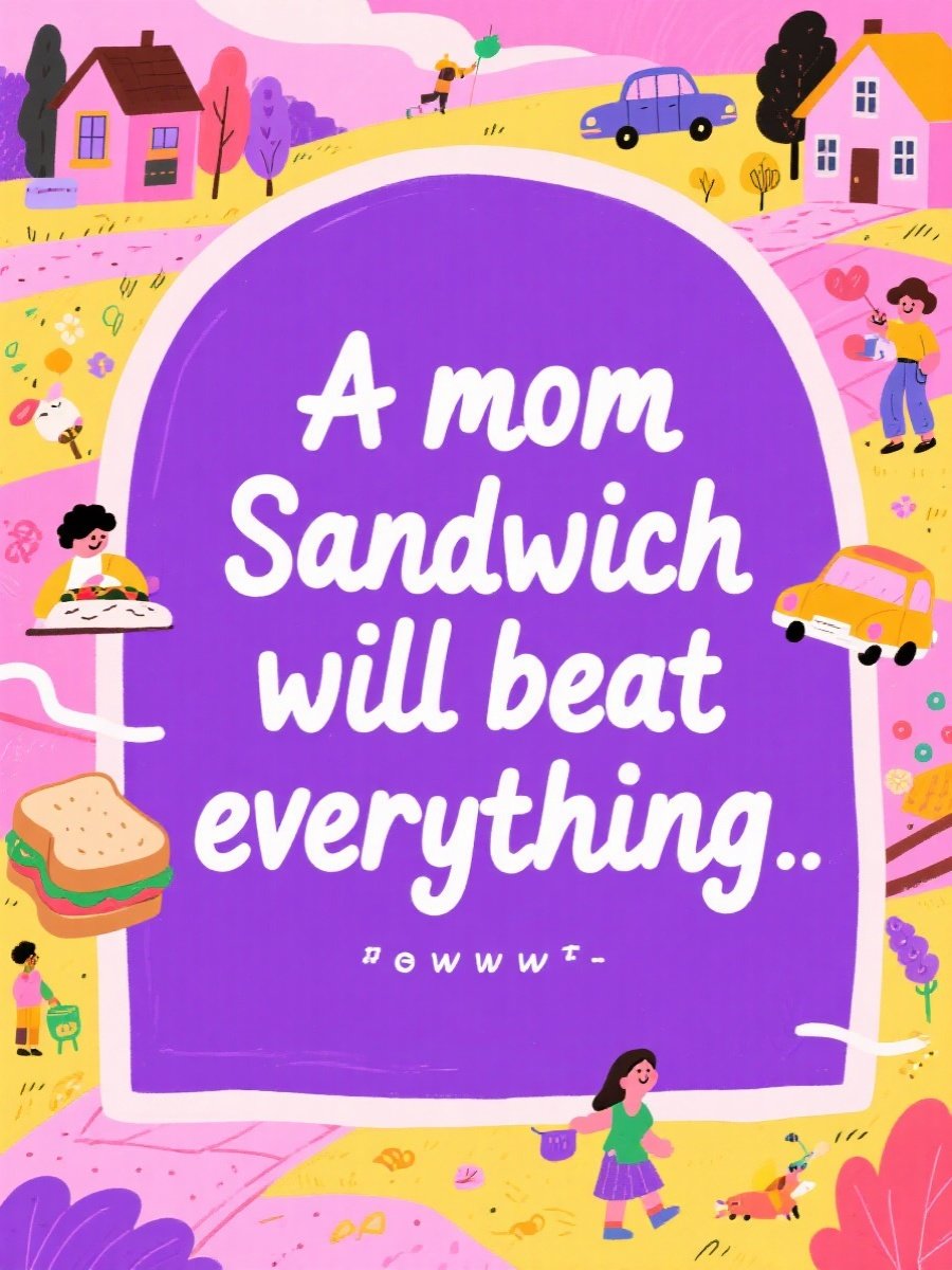 A mom Sandwich will beat everything... ...