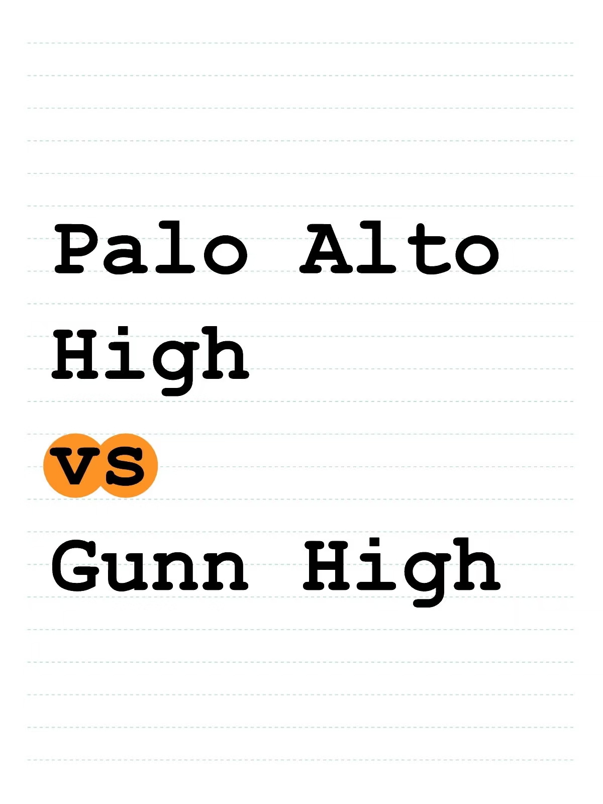 Bay Area High School Showdown: PALY vs. Gunn