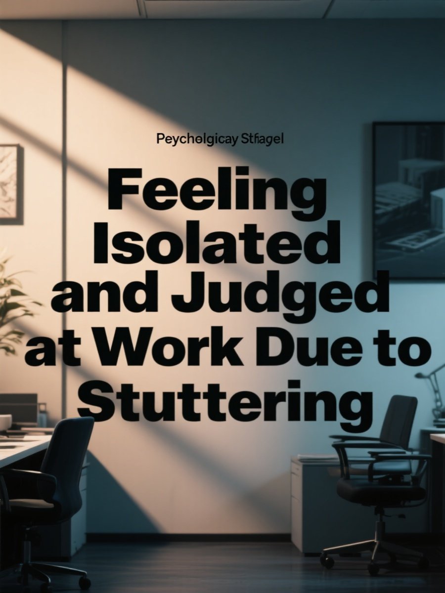 Struggling with workplace judgment because of my stutter—any advice? 😔💻