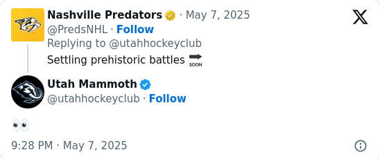 Did Utah Mammoth Copy the Preds’ Logo?