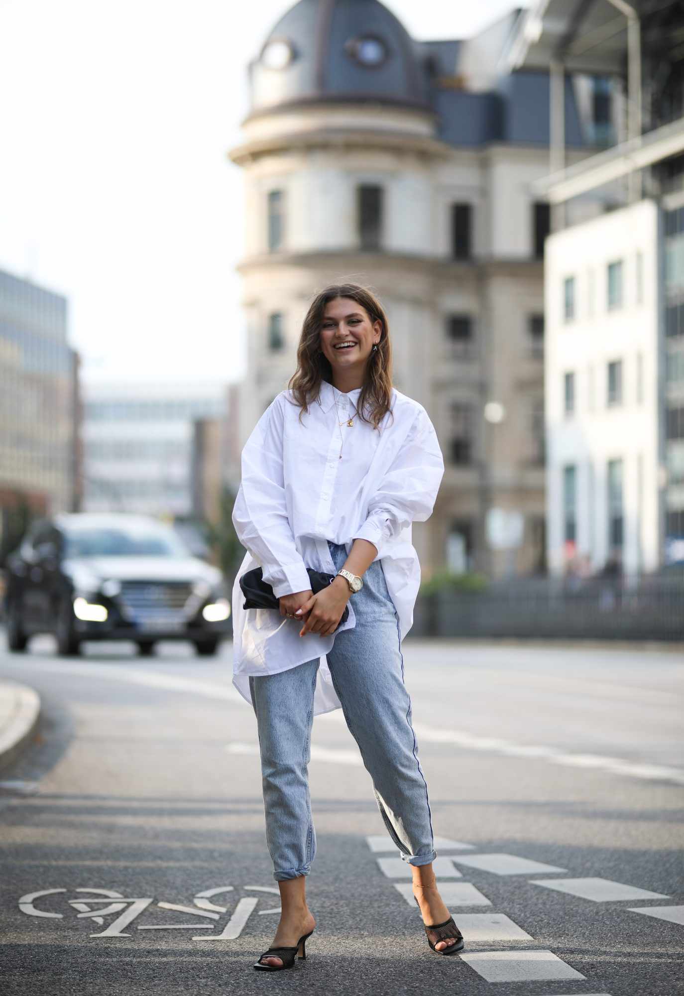 How I Made an Oversized Shirt My New Favorite Fit