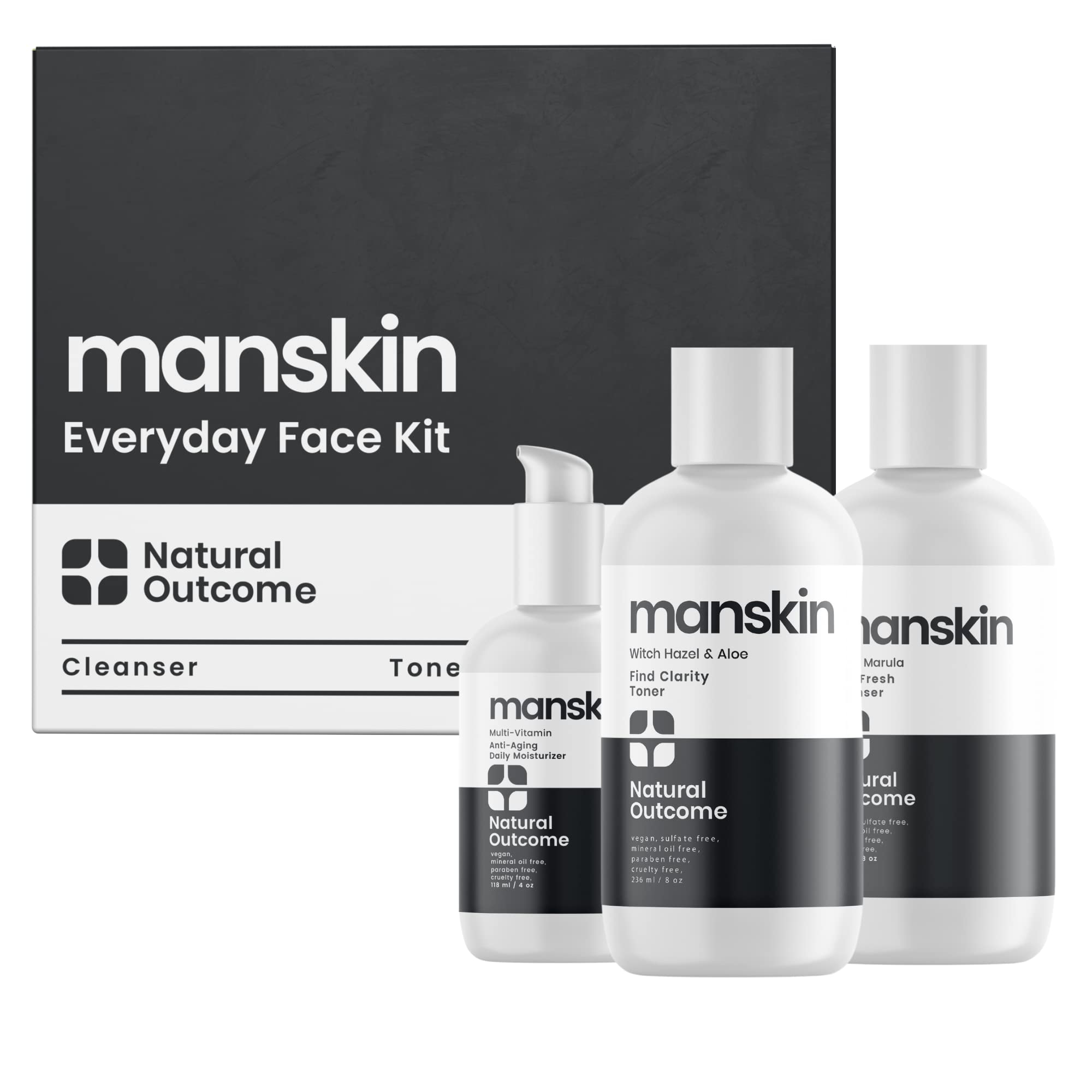 When He Wants 'Manly' Skincare—But It’s Just Moisturizer in a Black Bottle