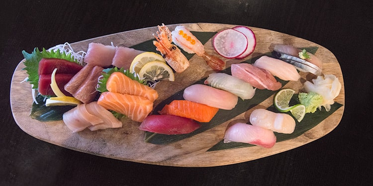 Treat myself: Tuna, Amberjack, Mackerel & Salmon Roe Sashimi Platter