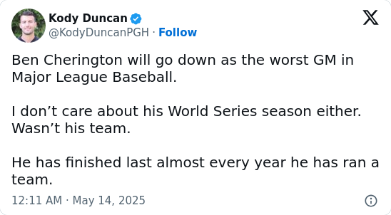 Pirates GM Selling House—But Not Leaving Yet!