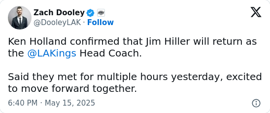 Ken Holland Backs Hiller—Right Move for Kings?