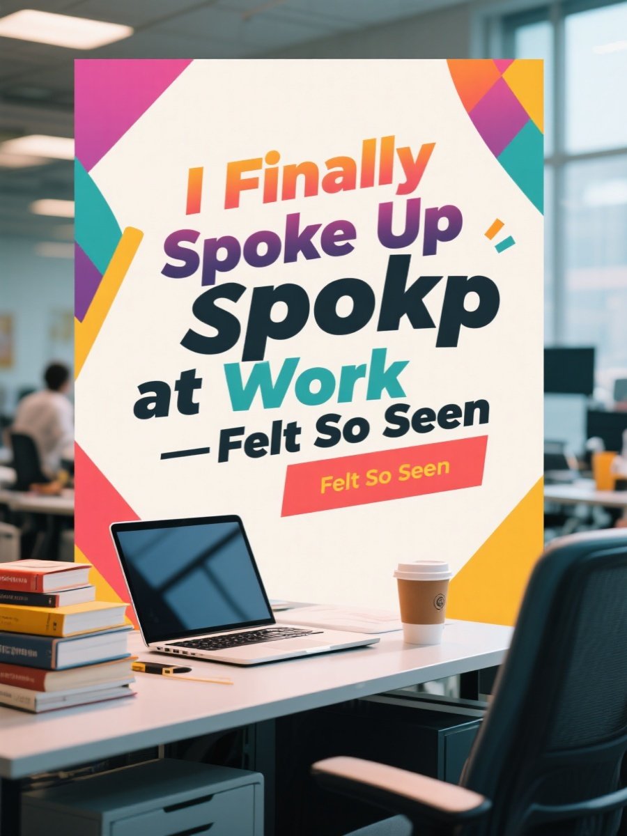 I Finally Spoke Up at Work—Felt So Seen