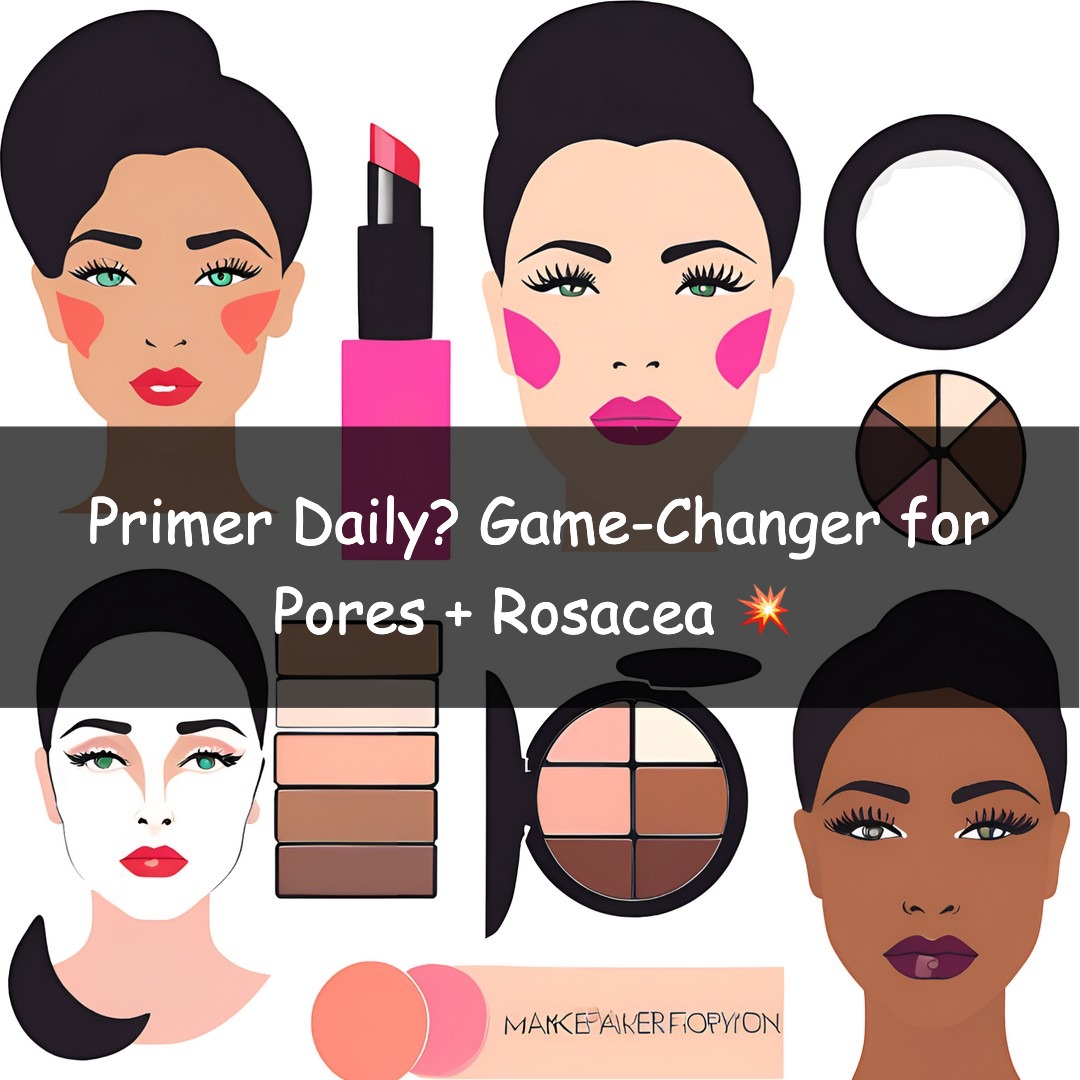 💥The Pore Problem No One Talks About: Why I Now Prime Every Single Day (Even with Rosacea) 💧✨