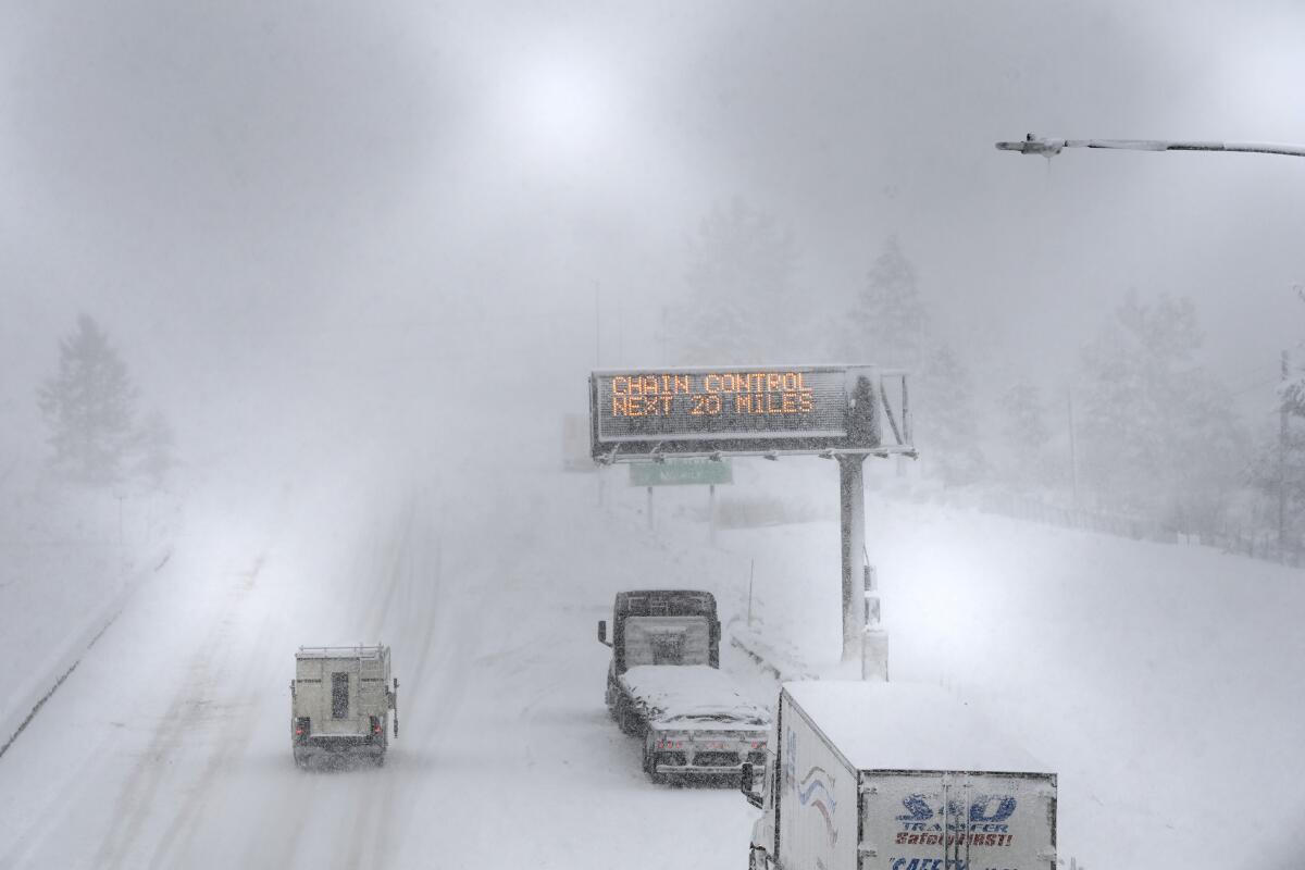 Snowstorm at Craven Gap