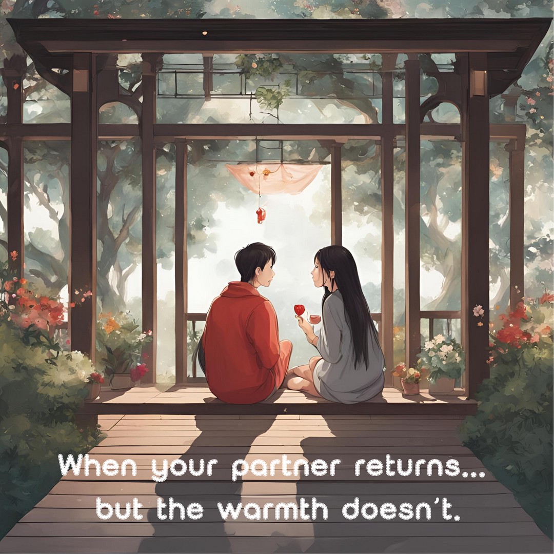 She Comes Home, But Feels So Far Away. Anyone Else Feel This Drift?