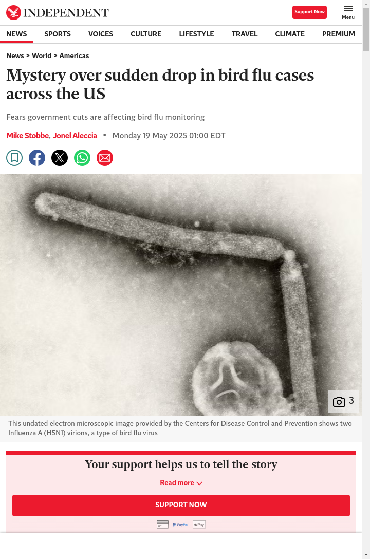 Why Did Bird Flu Cases Suddenly Drop?