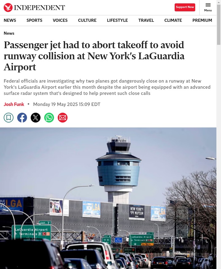 Planes Almost Collide at LaGuardia?!