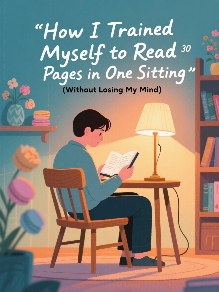 How I Trained Myself to Read 300 Pages in One Sitting (Without Losing My Mind)