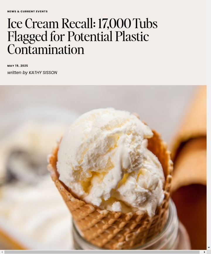 Check Your Ice Cream Tubs!