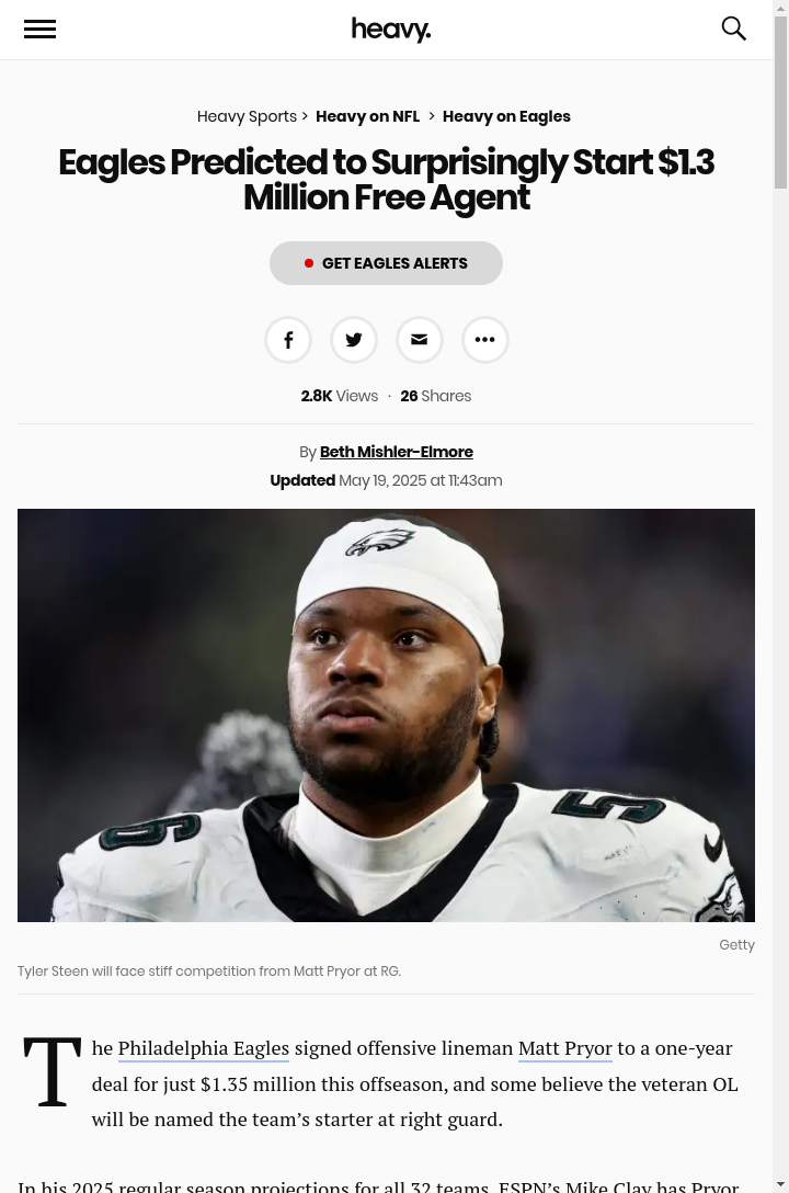 Could Pryor Really Start at RG for Philly?