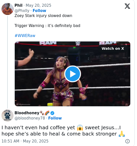 Zoey Stark’s RAW Injury Shocks WWE Universe